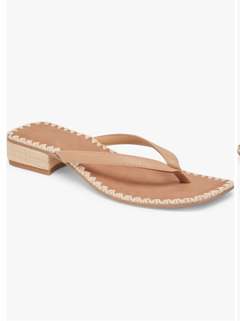 Dolce Vita Barry Flip Flop Light Tan Leather size 10 NWT